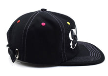 Load image into Gallery viewer, Black hat but its hella coloUrful.
